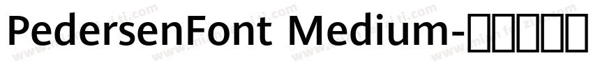 PedersenFont Medium字体转换